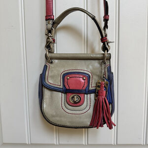 Coach Mini Willis H1276-21741 70th Anniversary Colorblock Leather Crossbody Bag